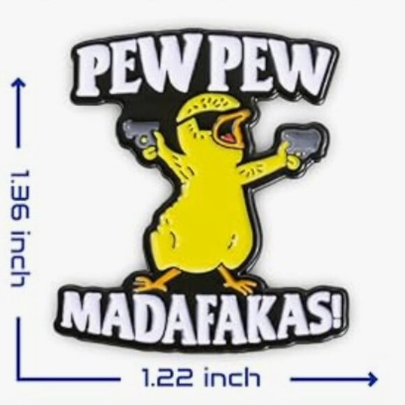 “Pew Pew Madafakas!” Enamel Trading Pin (BRAND NEW!) - Picture 2 of 3